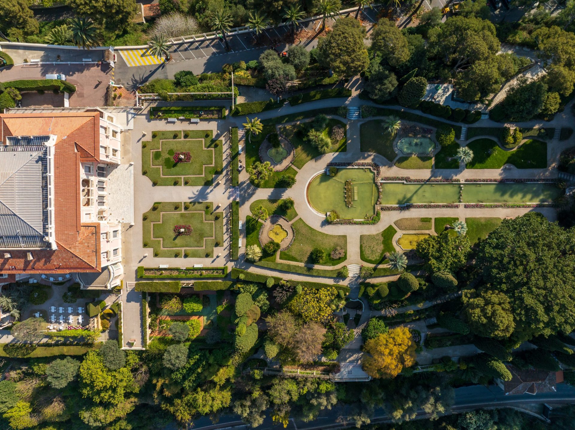 prise de vue aerienne par drone de la maison de rothschild